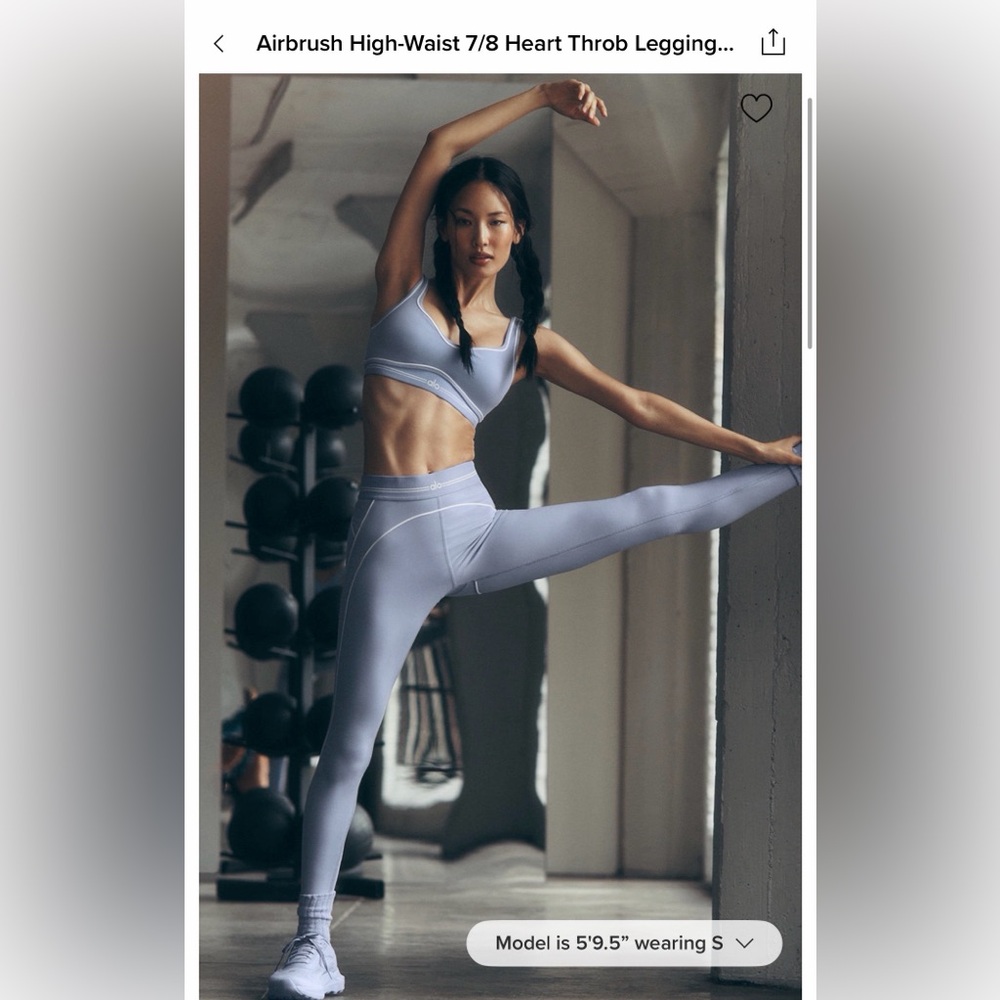 ALO Yoga Airbrush Heart Throb leggings